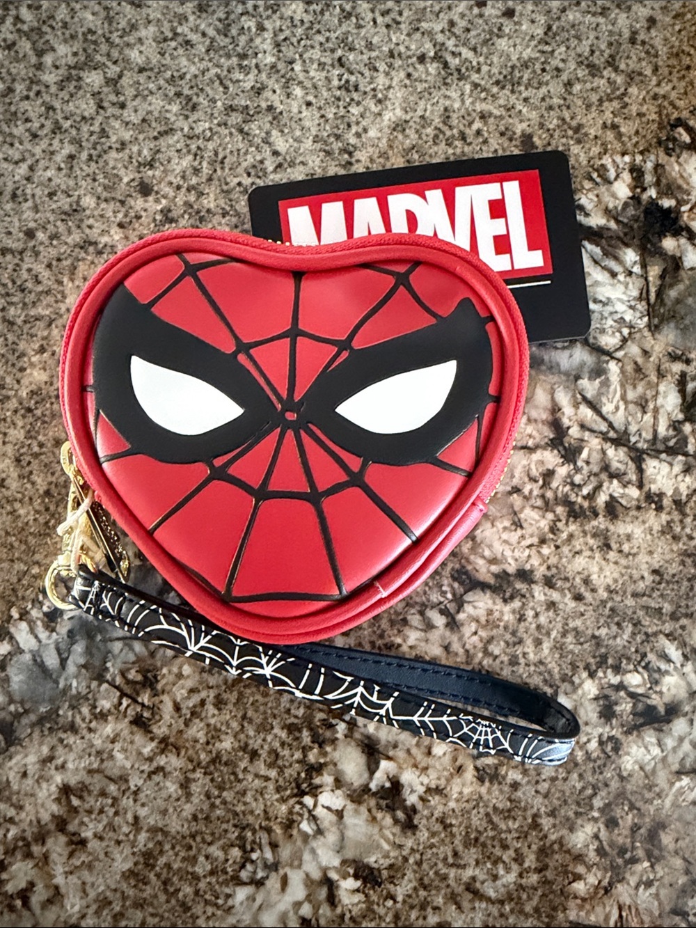 Marvel Spider-Man Heart Mask Coin Purse